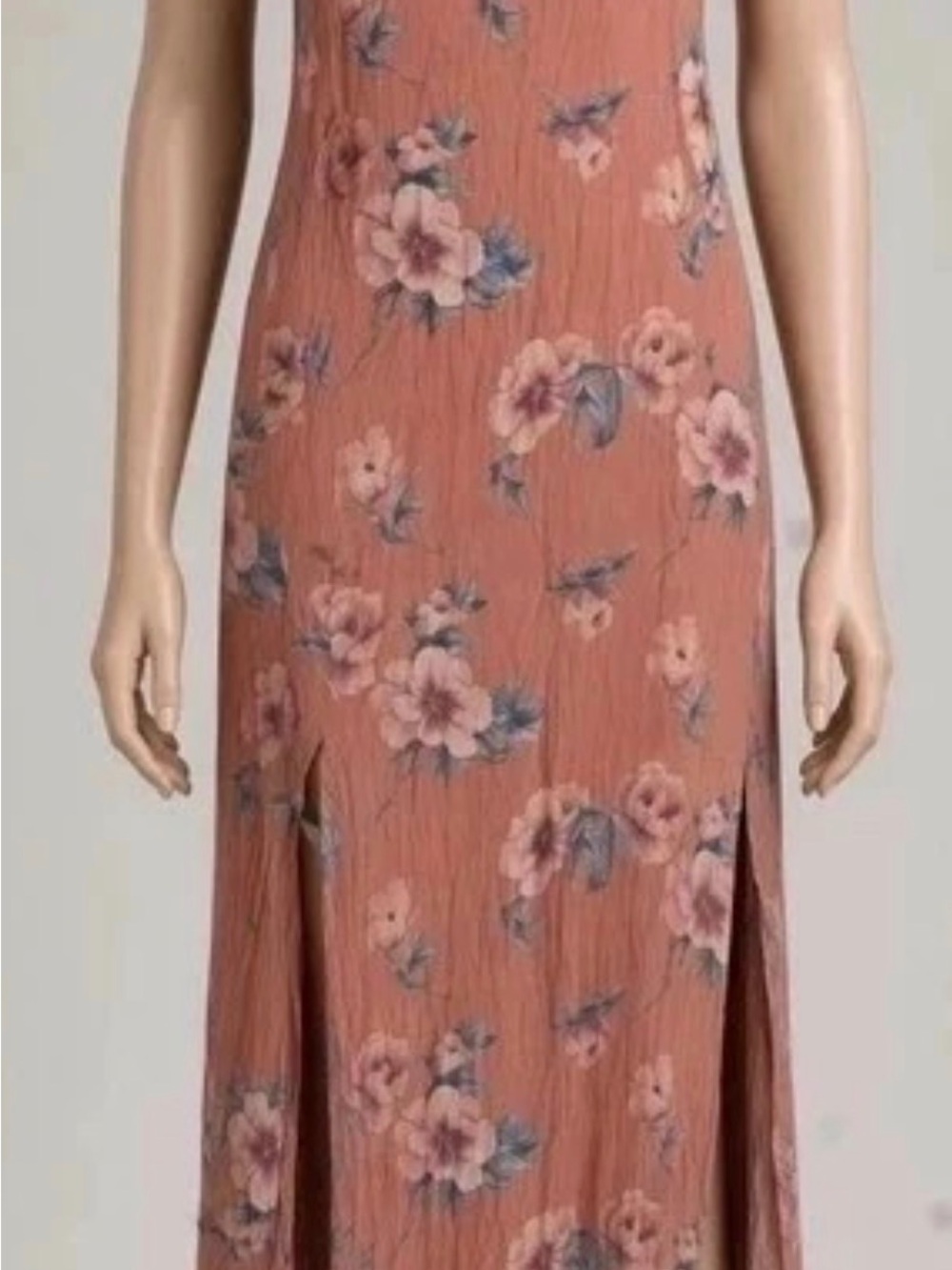 American Eagle Outfitters Dusty Rose Floral Maxi Dress